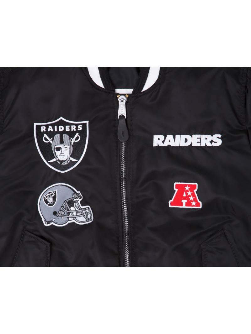 LAS VEGAS RAIDERS X ALPHA X NEW ERA MA-1 BOMBER JACKET Unisex Product Image