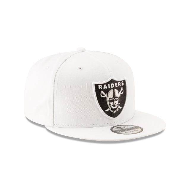 Las Vegas Raiders Basic White 9FIFTY Snapback Hat Male Product Image