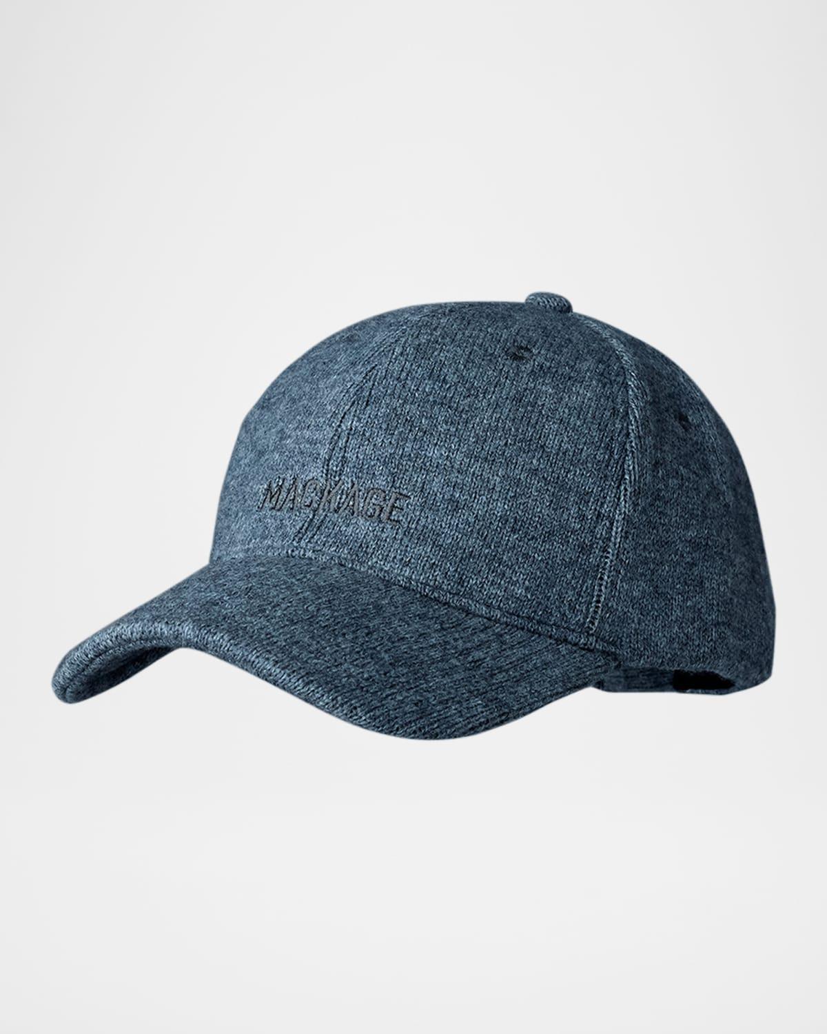 Mens Anderson Wool and Cashmere Logo Baseball Cap Product Image