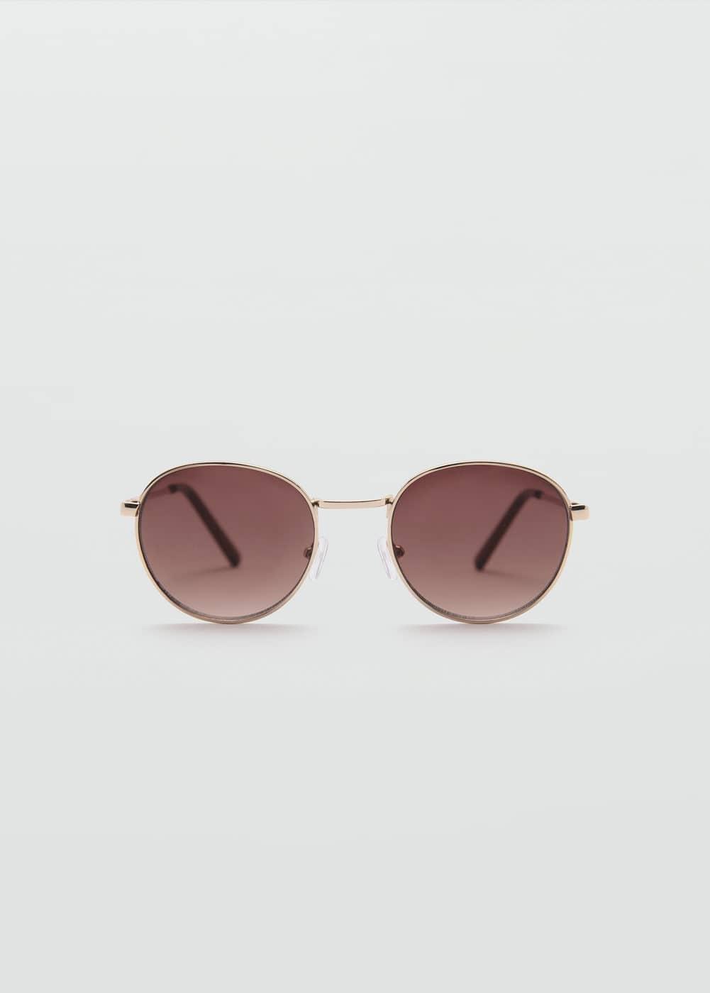 MANGO - Round metal-rimmed sunglasses - One size - Women Product Image