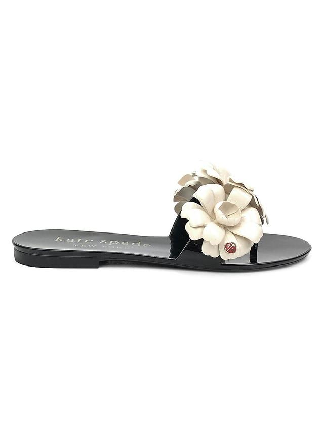 Womens Jaylee Floral Appliqu Jelly Slides Product Image