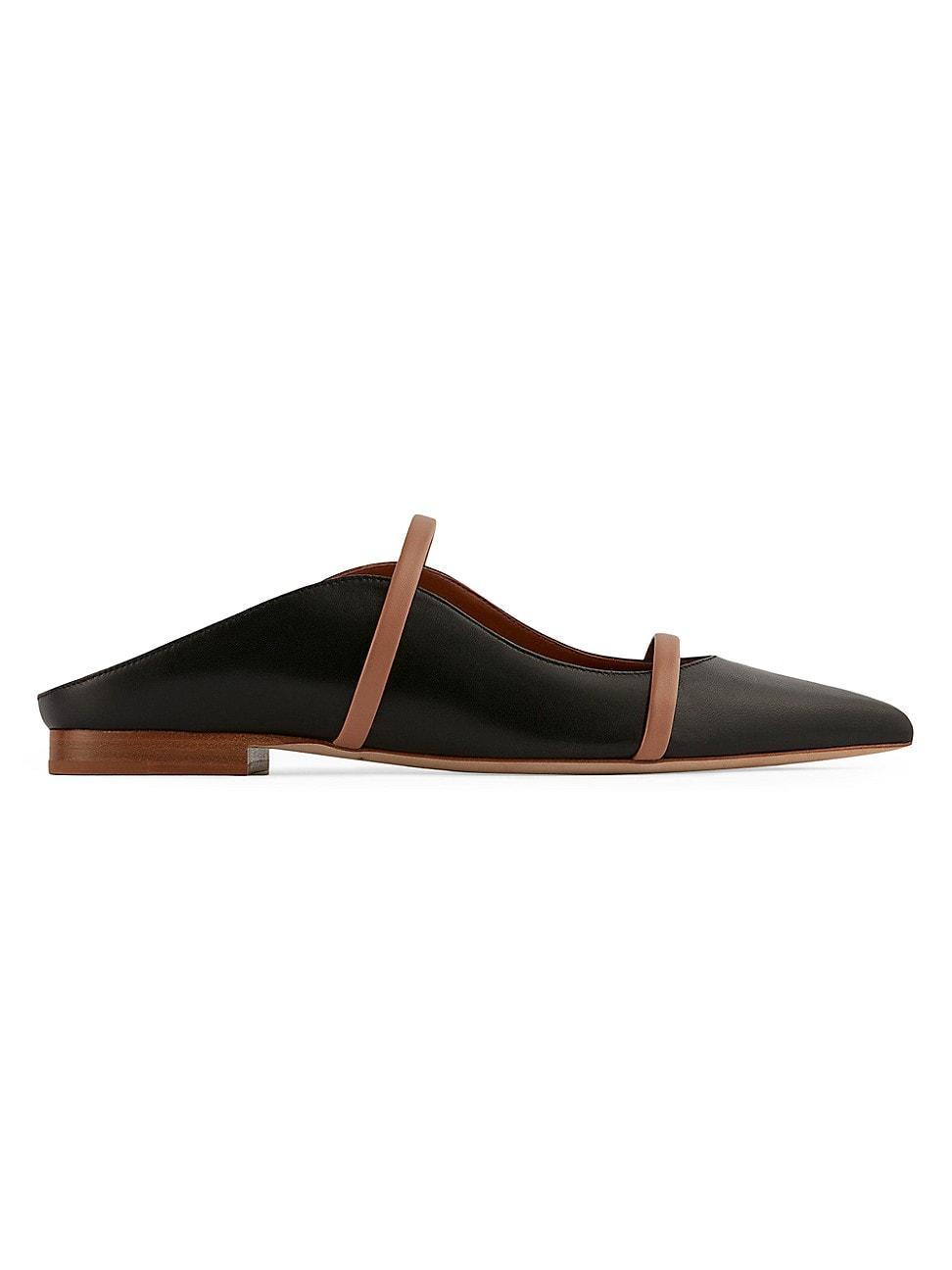 Womens Maureen Leather Flat Mules Product Image