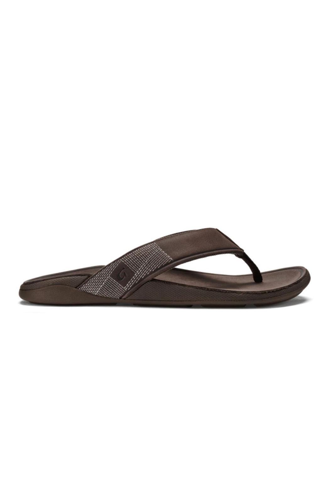 Men's Olukai Tuahine Sandals in Dark Wood/Dk Wood Male Product Image