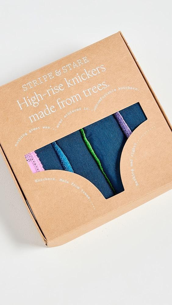 Stripe & Stare High Rise Knicker Four Pack | Shopbop Product Image