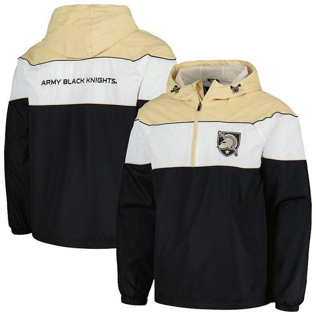 Mens G-III Sports by Carl Banks Black Army Black Knights Center Line Half-Zip Raglan Hoodie Jacket Product Image