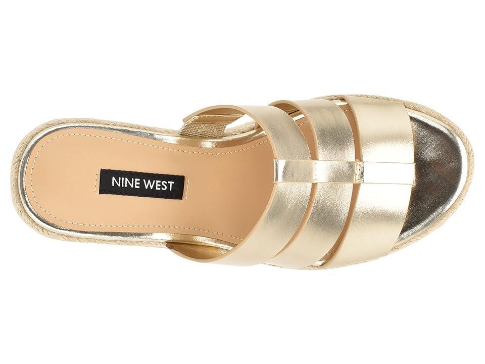 Nine West Keran 3 (Platino) Women's Wedge Shoes Product Image