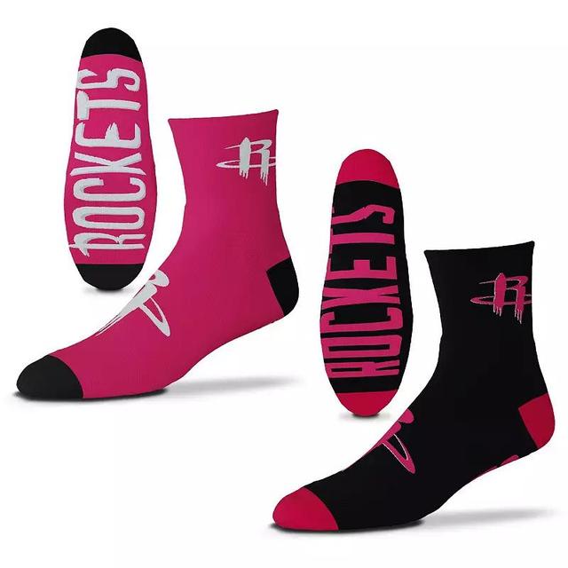 Mens Houston Rockets 2-Pack Team Quarter-Length Socks Product Image