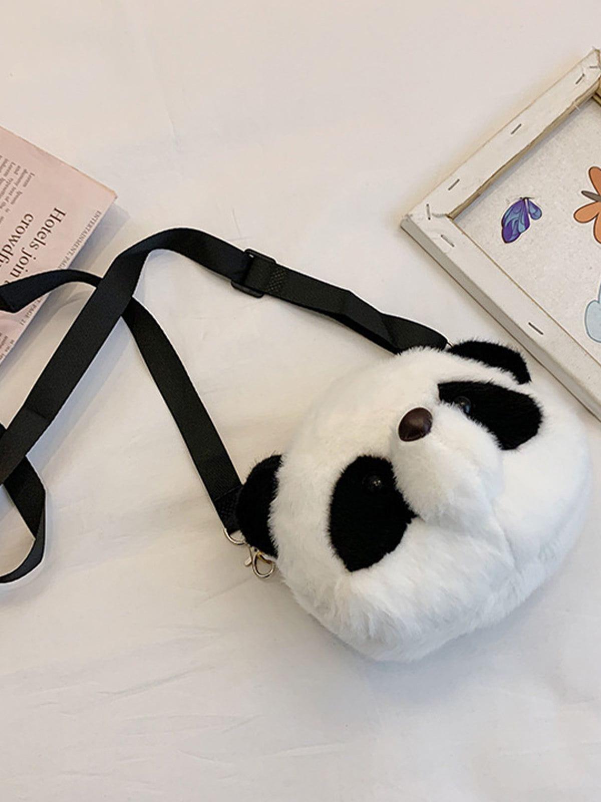 Cute Plush Panda Head Bag Product Image