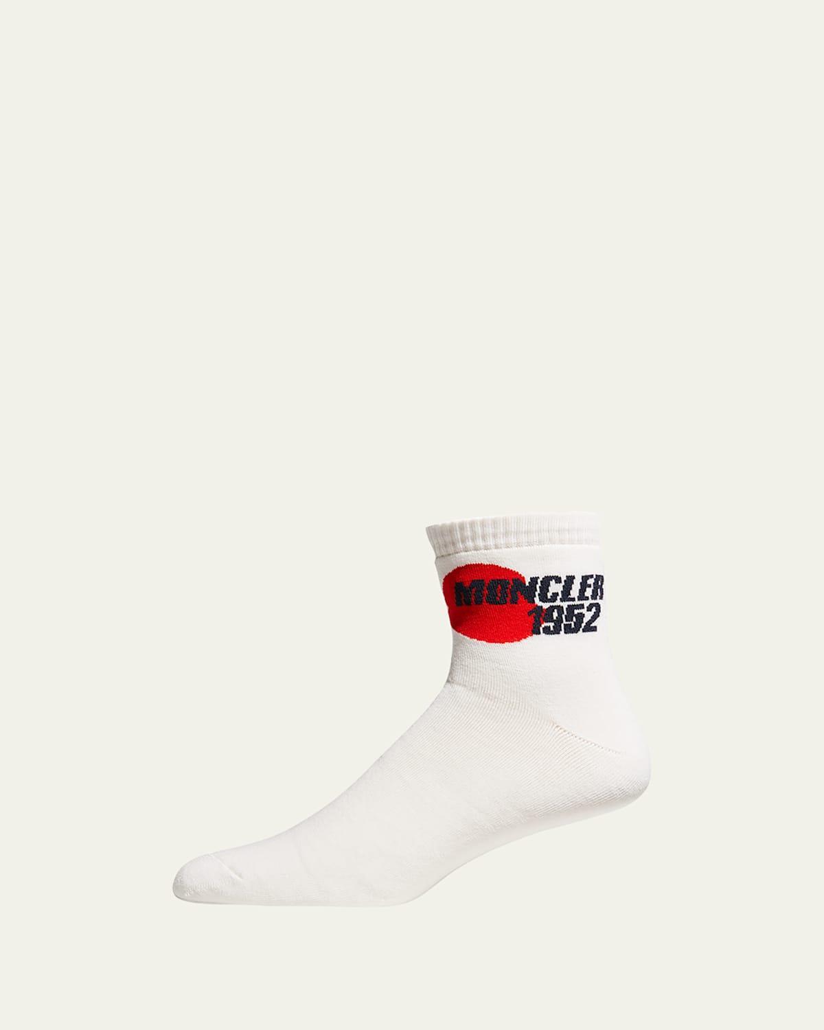 Mens 2 Moncler 1952 Logo Ankle Socks Product Image