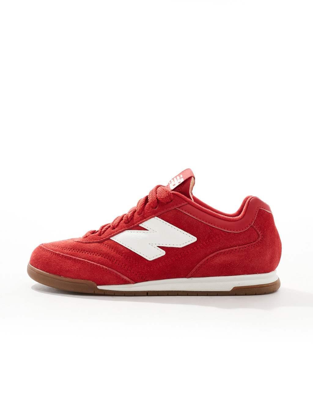 New Balance RC42 rubber sole sneakers in red and white - Exclusive to ASOS Product Image