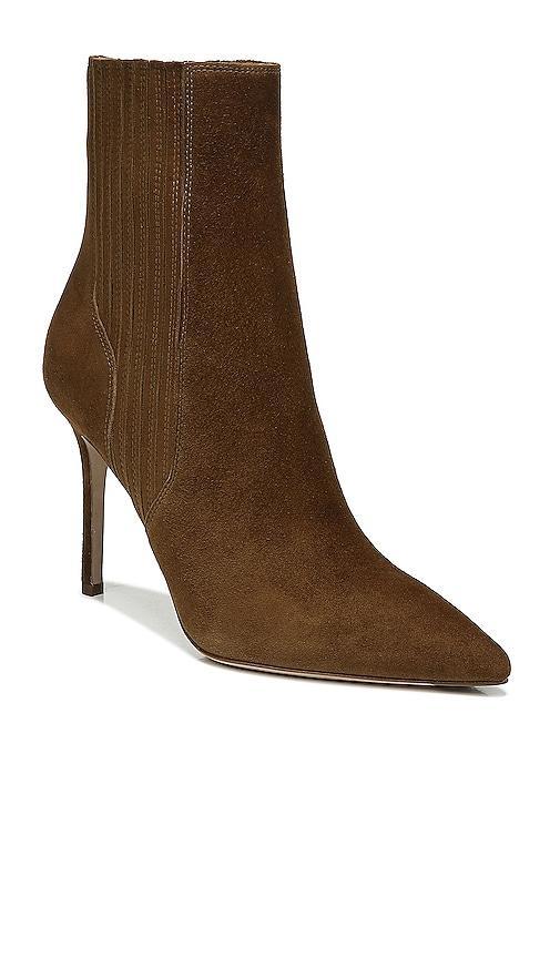 Veronica Beard Lisa Bootie in Brown. Size 7.5. Product Image