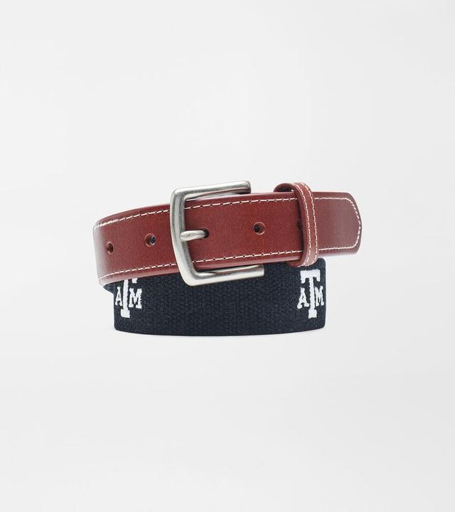 Peter Millar Mens Texas A&M Aggies Belt | Color: Black | Size: 38 Product Image