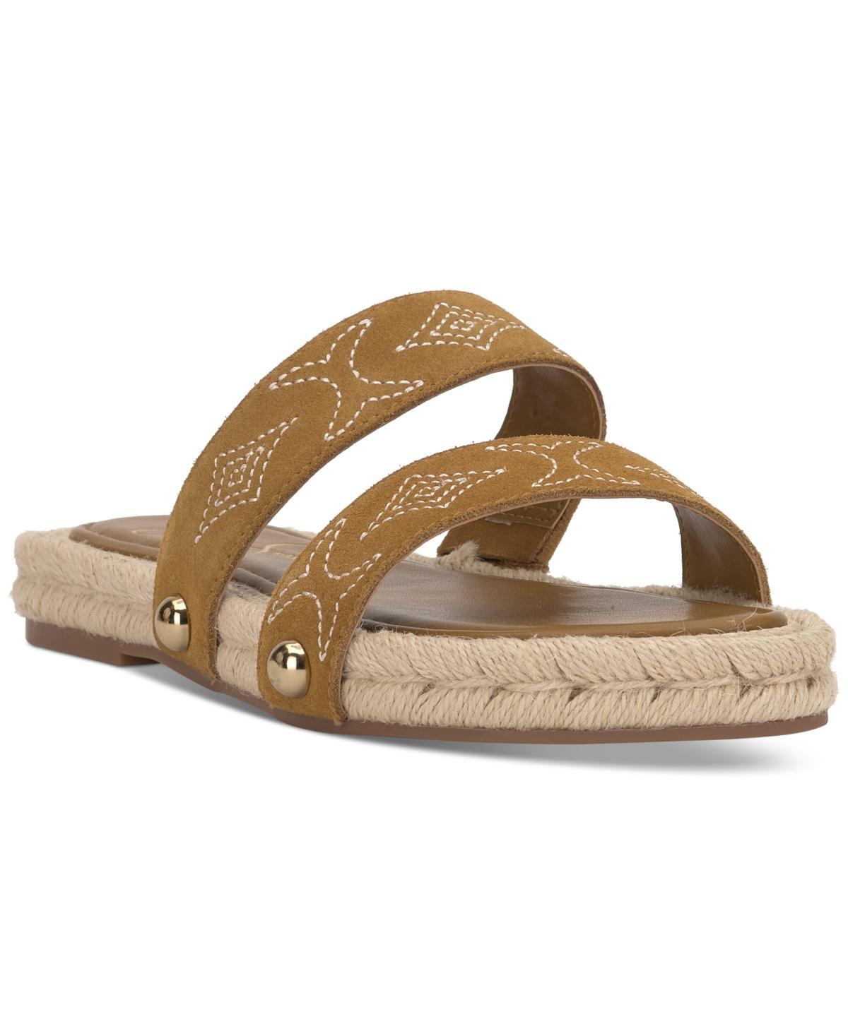 Jessica Simpson Womens Jasdin Western-Stitched Flat Espadrille Sandals Product Image