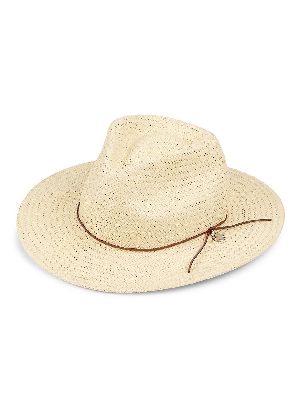 Womens Packable Straw Fedora product image