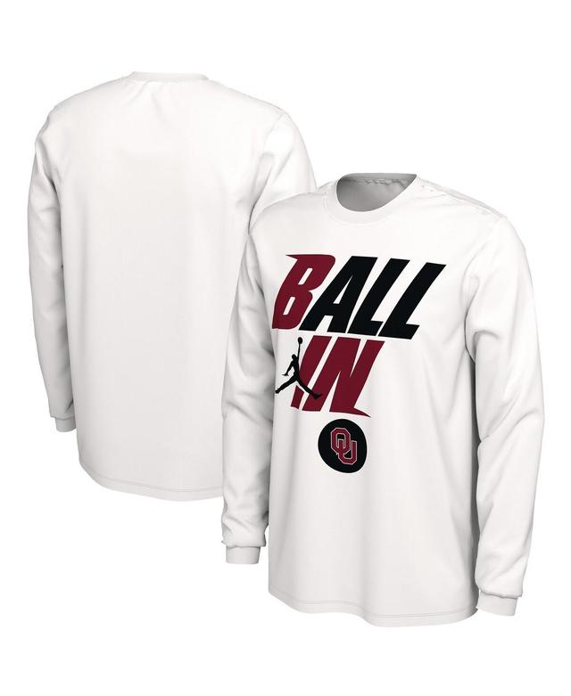 Mens Nike White Oregon Ducks Ball In Bench Long Sleeve T-shirt Product Image