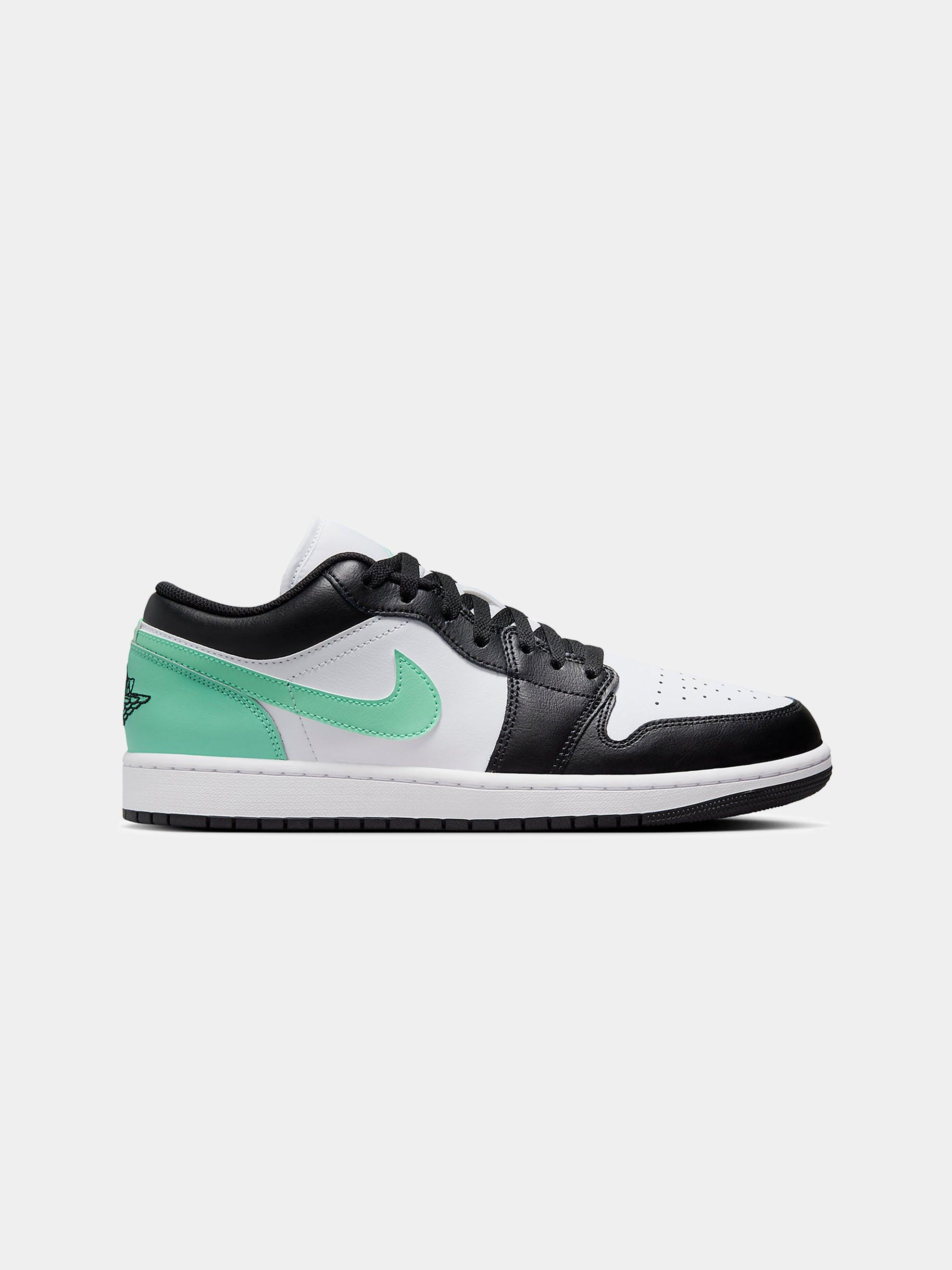 Air Jordan 1 Low (White/Black/Green Glow) Product Image