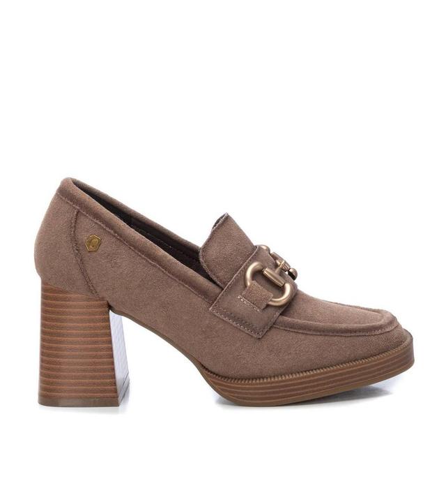 Carmela Collection, Womens Suede Heeled Loafers By Xti Product Image