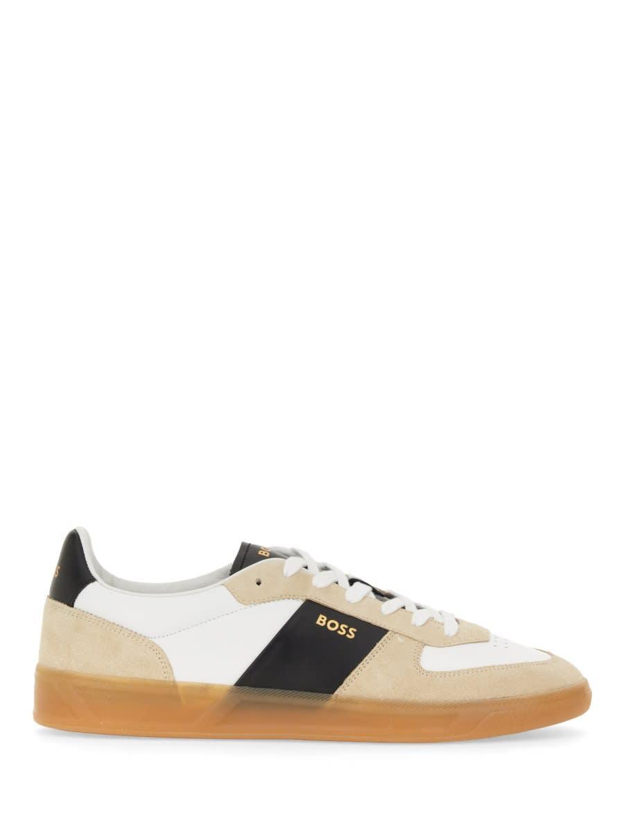 HUGO BOSS Sneaker With Logo In Beige Product Image