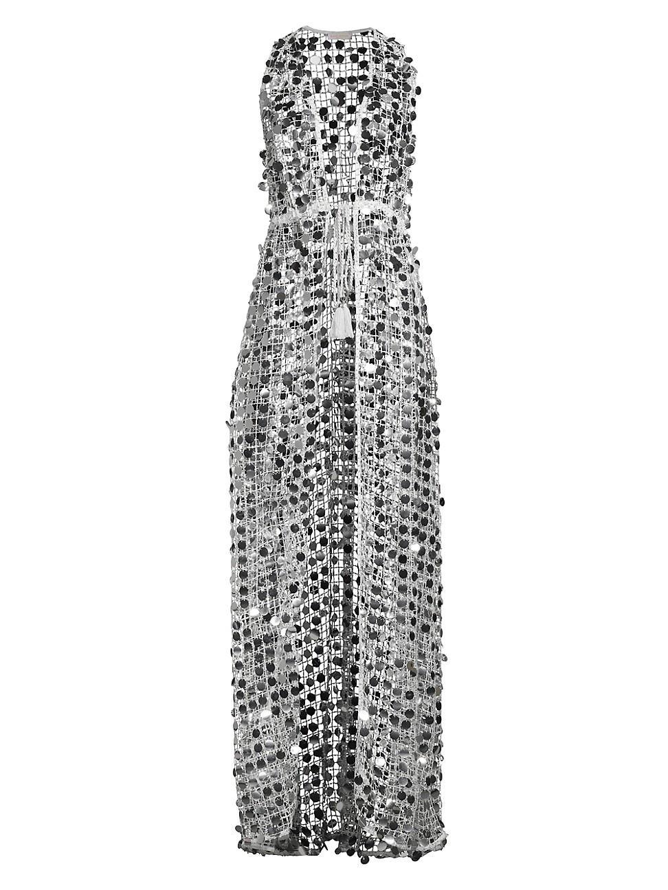 Womens Michaela Sequined Cover-Up Dress Product Image