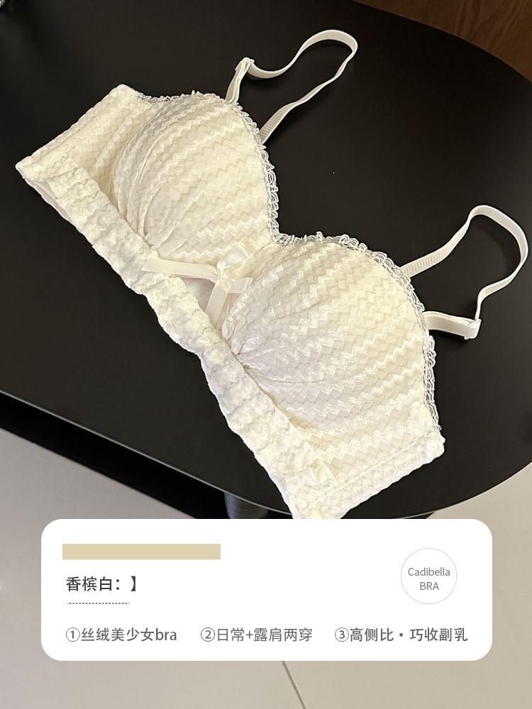 Half Cup Plain Bra Product Image