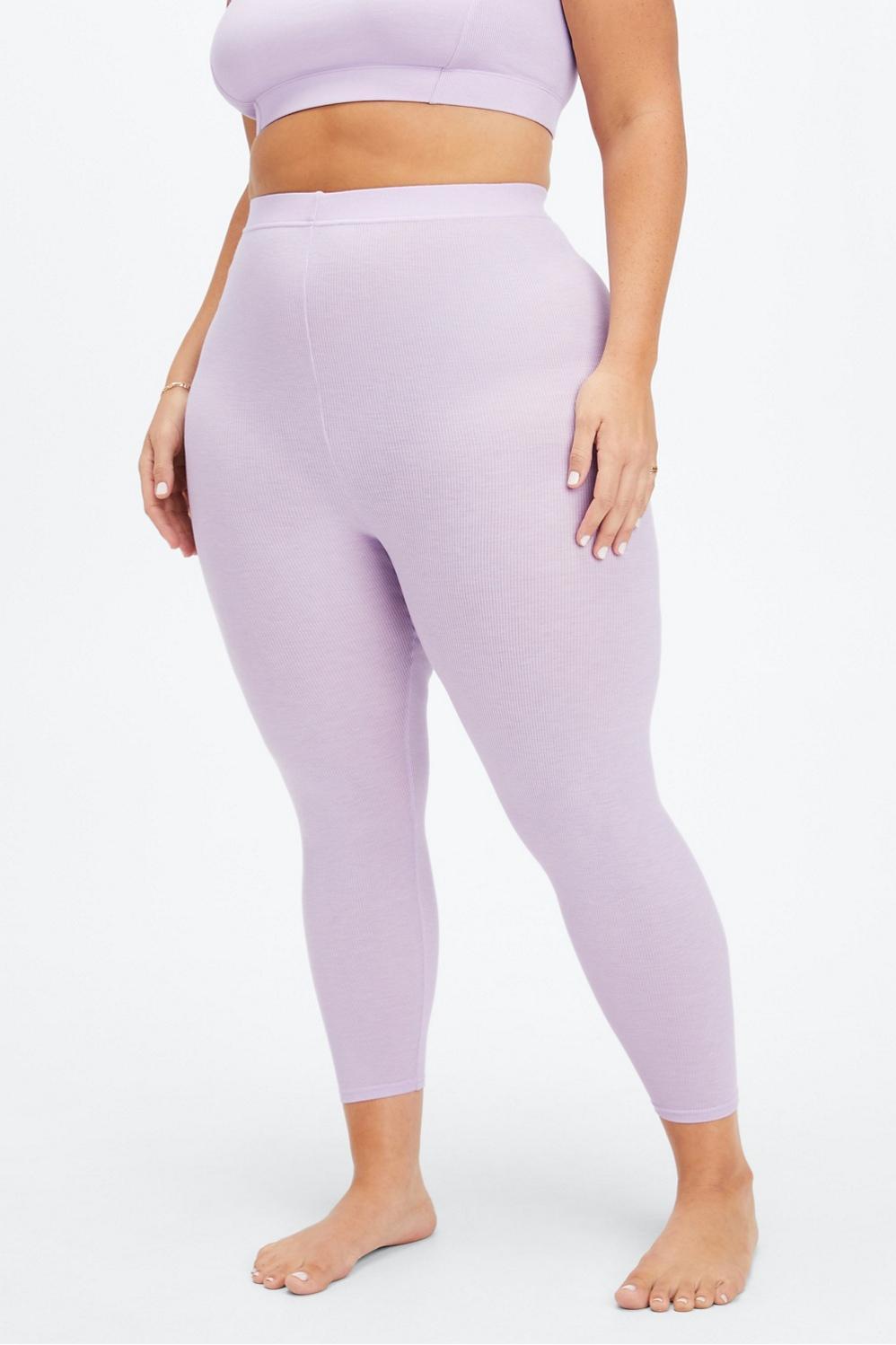 Fabletics RestoreKnit Ultra High-Waisted 7/8 Womens purple Size XS Product Image