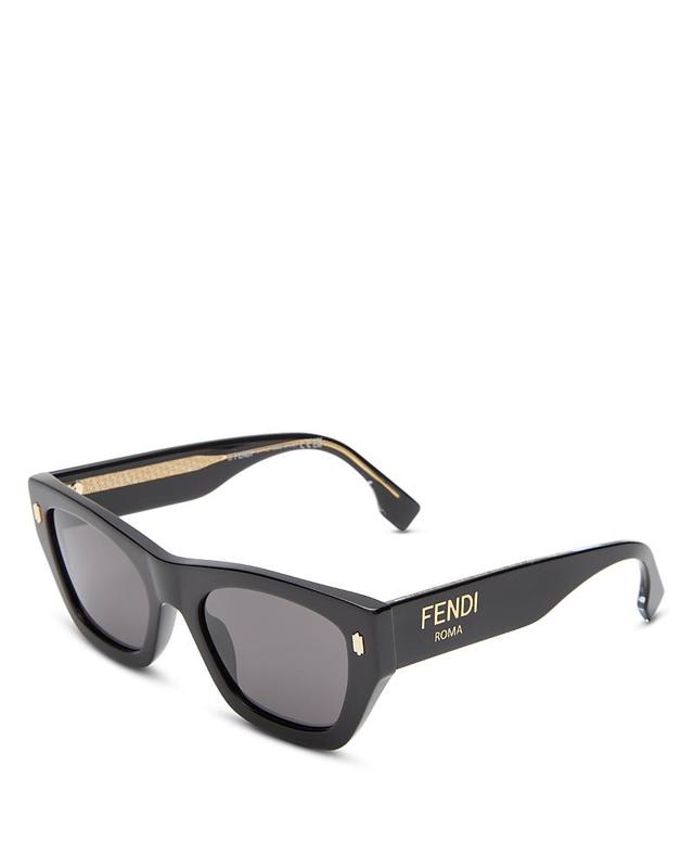 Mens FF Logo Print 59MM Square Sunglasses Product Image