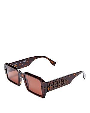 FENDI Womens Fendigraphy 52mm Geometric Rectangular Sunglasses Product Image