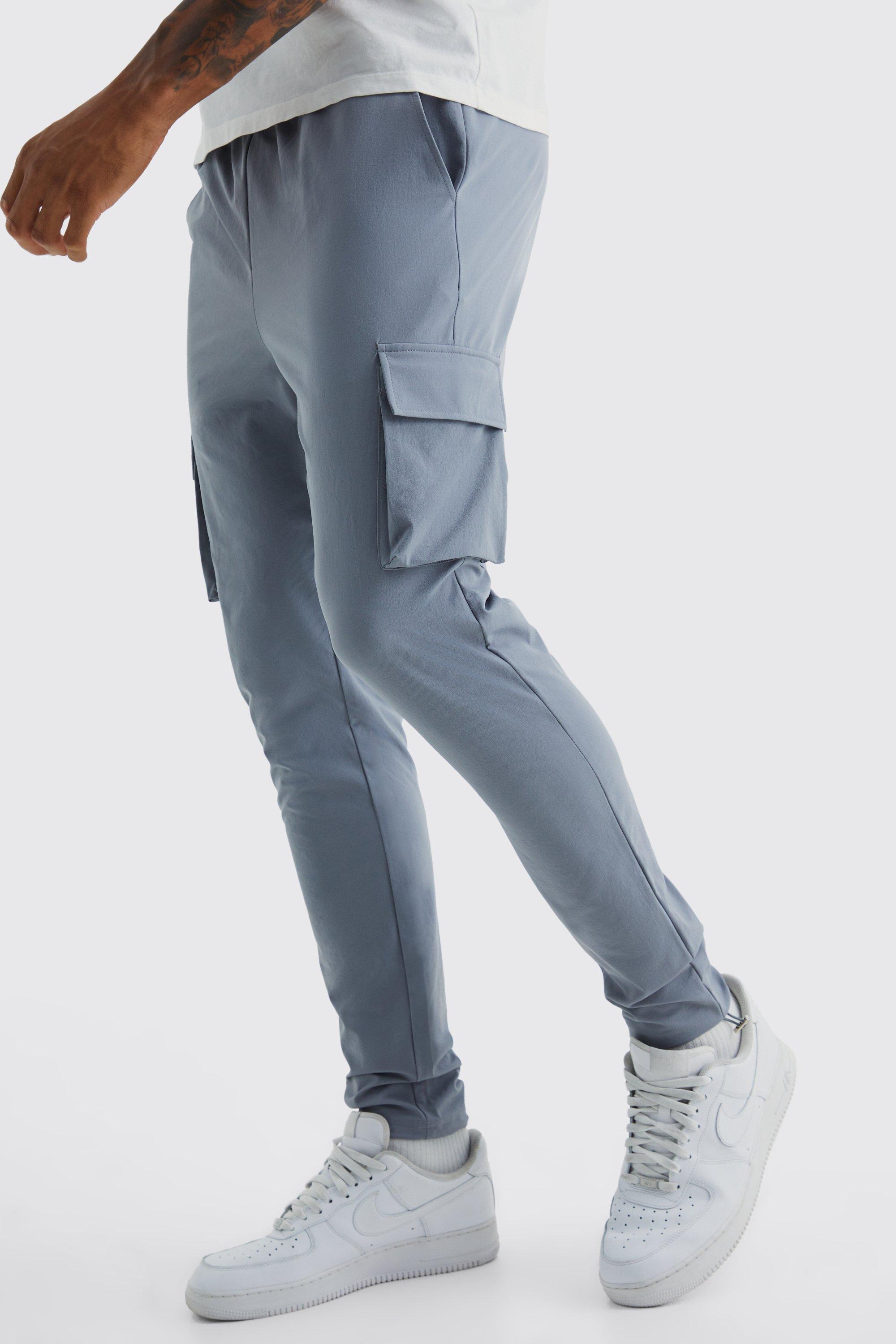 Tall Elastic Lightweight Stretch Skinny Cargo Pants | boohooMAN USA Product Image