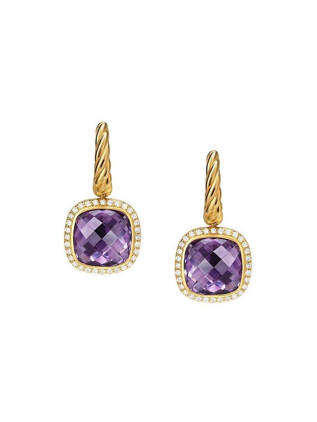 Womens Albion Drop Earrings in 18K Yellow Gold Product Image