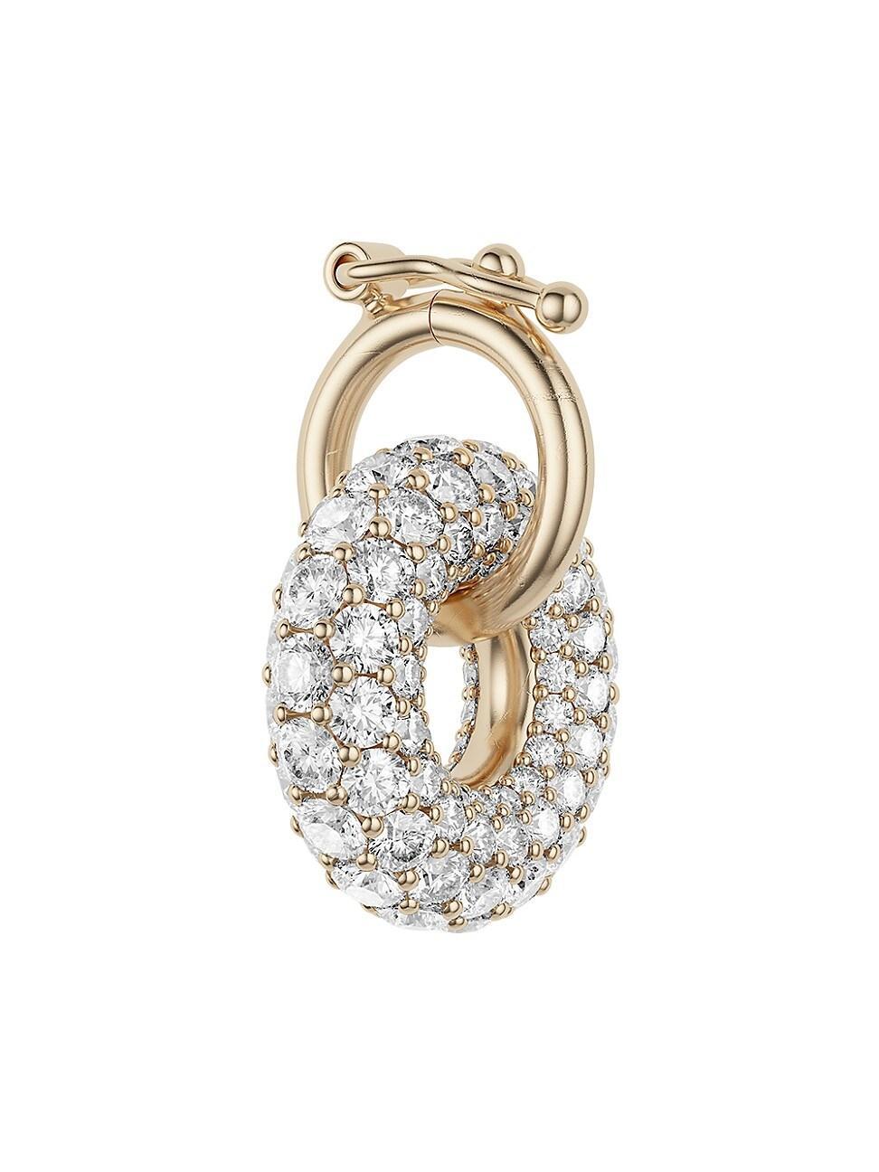 Womens Mini Nebula 18K Yellow Gold & Diamond Pendant Product Image