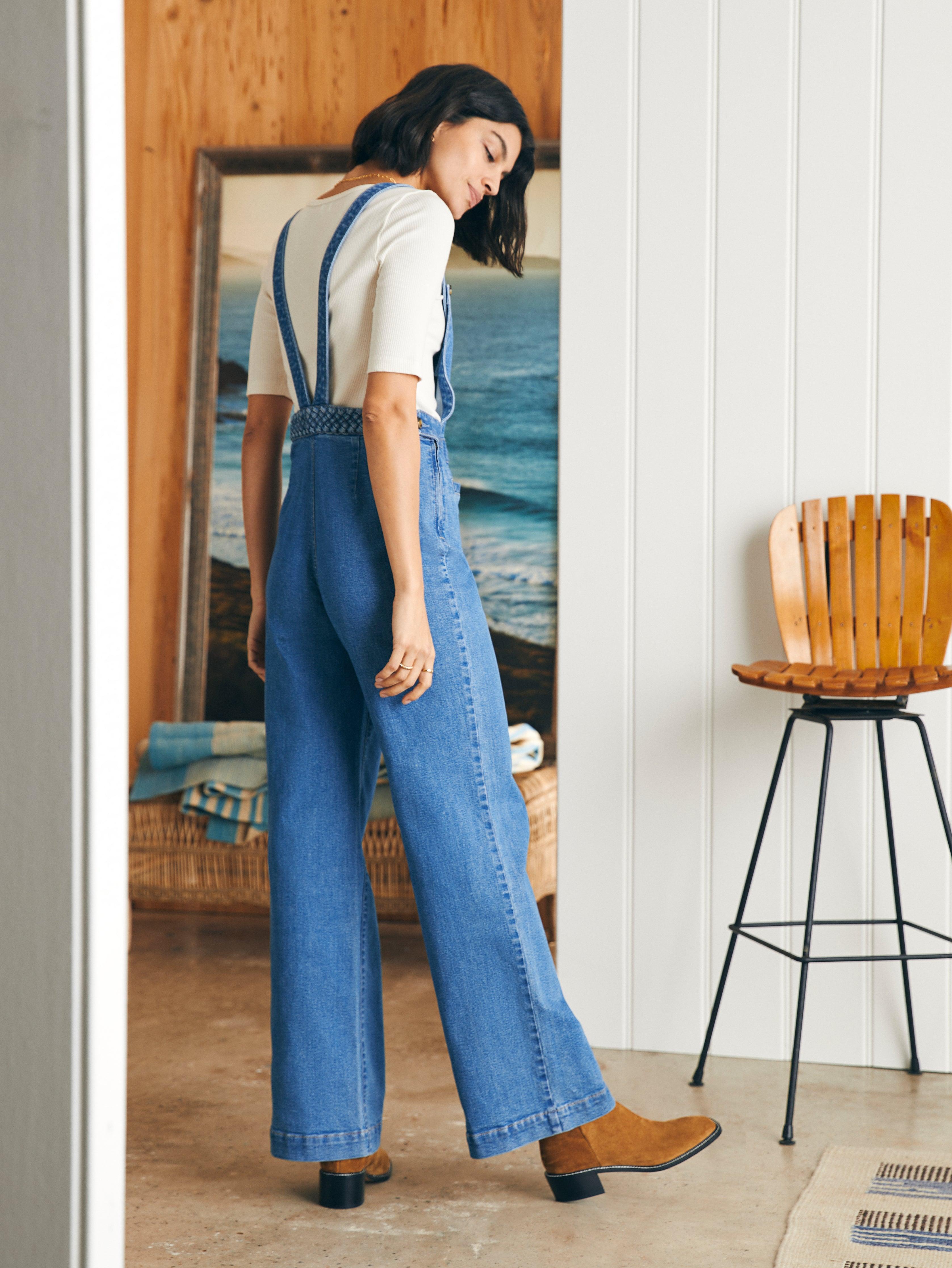 Organic Cotton Denim Sienna Jumpsuit - Seabrook Wash Product Image