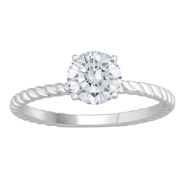 Diamond Medley 14k White Gold 1 Carat T.W. Lab-Grown Diamond Engagement Ring, Womens 14k Whgold Product Image