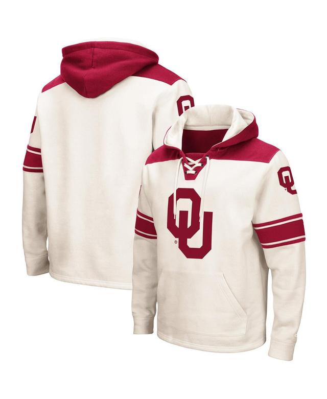 Colosseum Mens Oklahoma Sooners 2.0 Lace-Up Pullover Hoodie Product Image