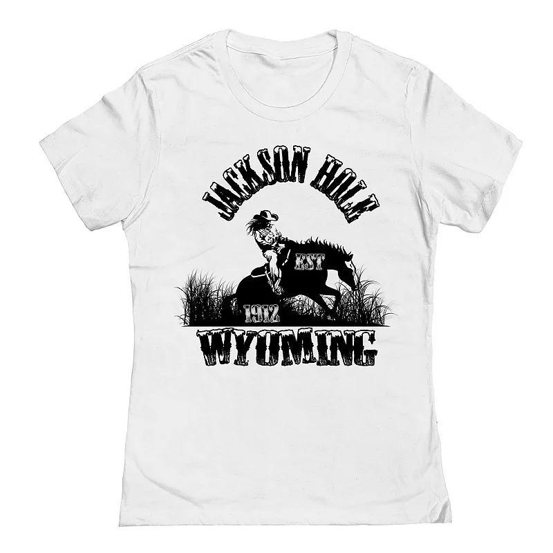 Juniors Jackson Hole Wyoming Womens Graphic Tee, Girls Product Image