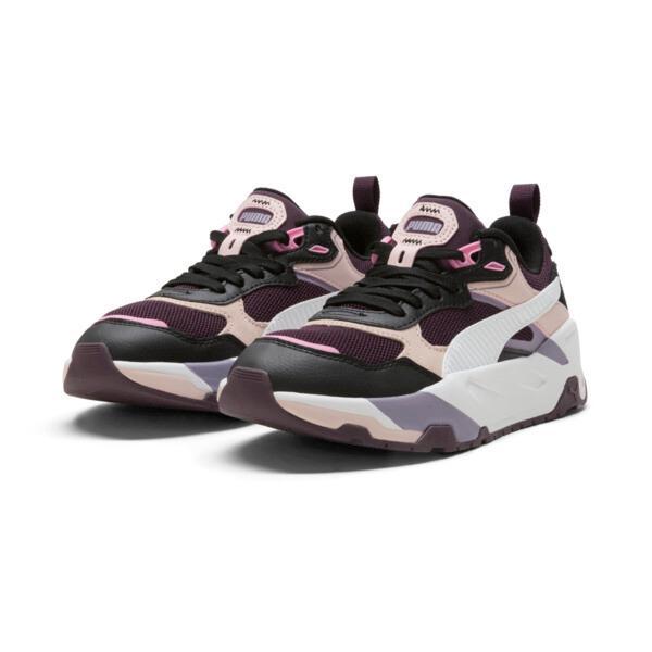 PUMA Trinity Women's Sneakers in Midnight Plum/White/Black Product Image