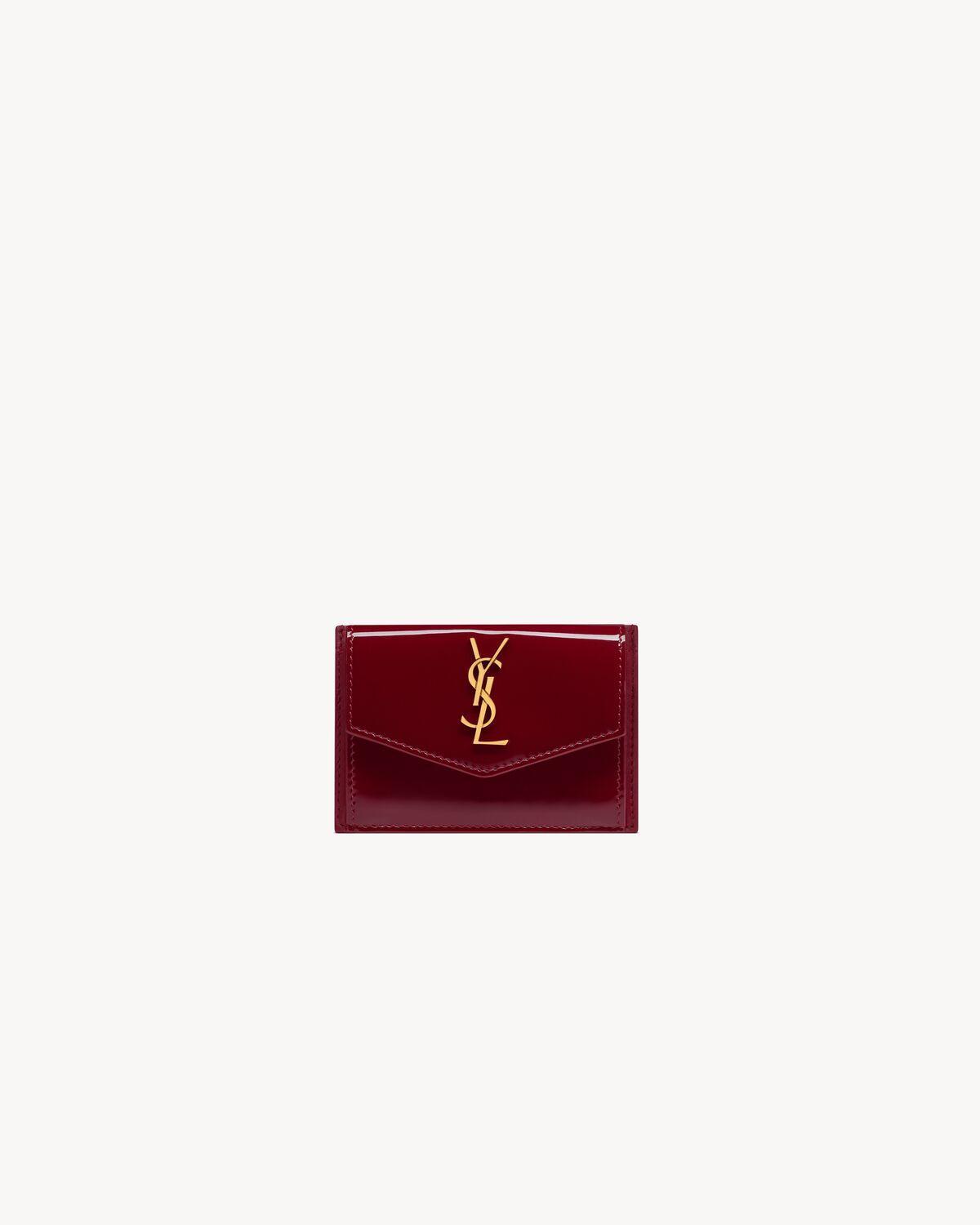 UPTOWN flap card case in patent leather | Saint Laurent | YSL.com Product Image