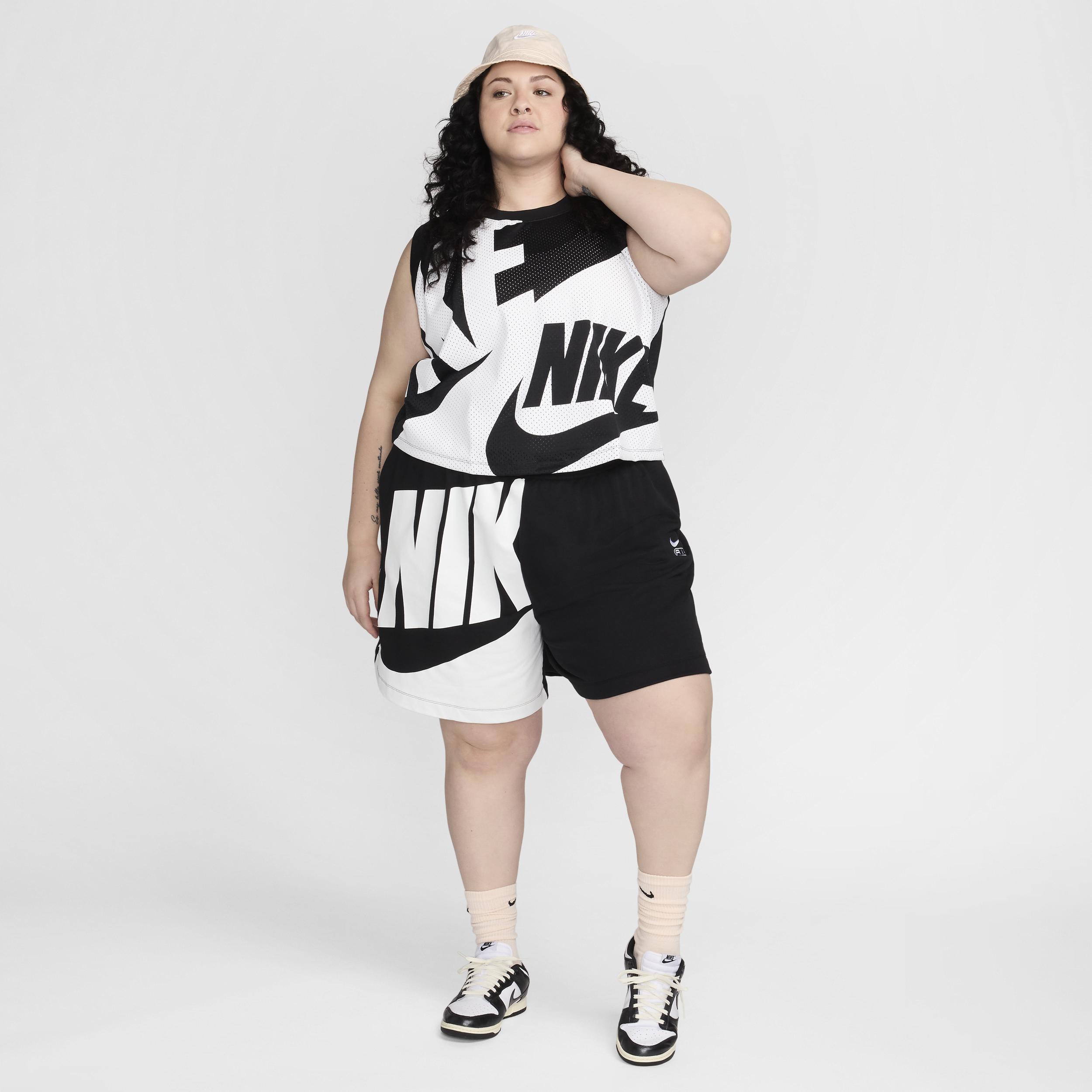 Nike Women's Air Mid-Rise 6" French Terry Shorts (Plus Size) Product Image