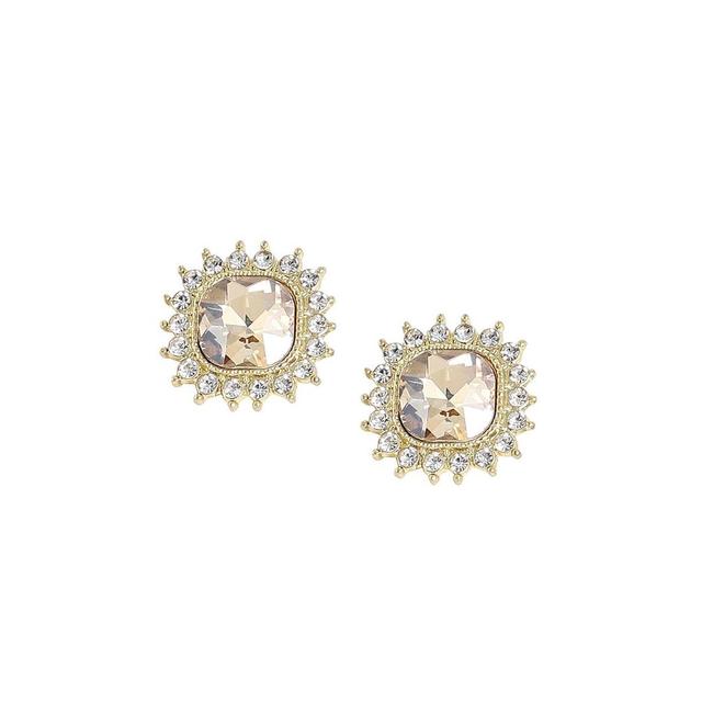 Sohi Womens Stone Stud Earrings Product Image