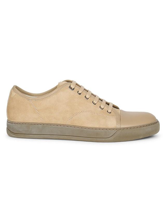 Mens Suede Cap Toe Sneakers Product Image