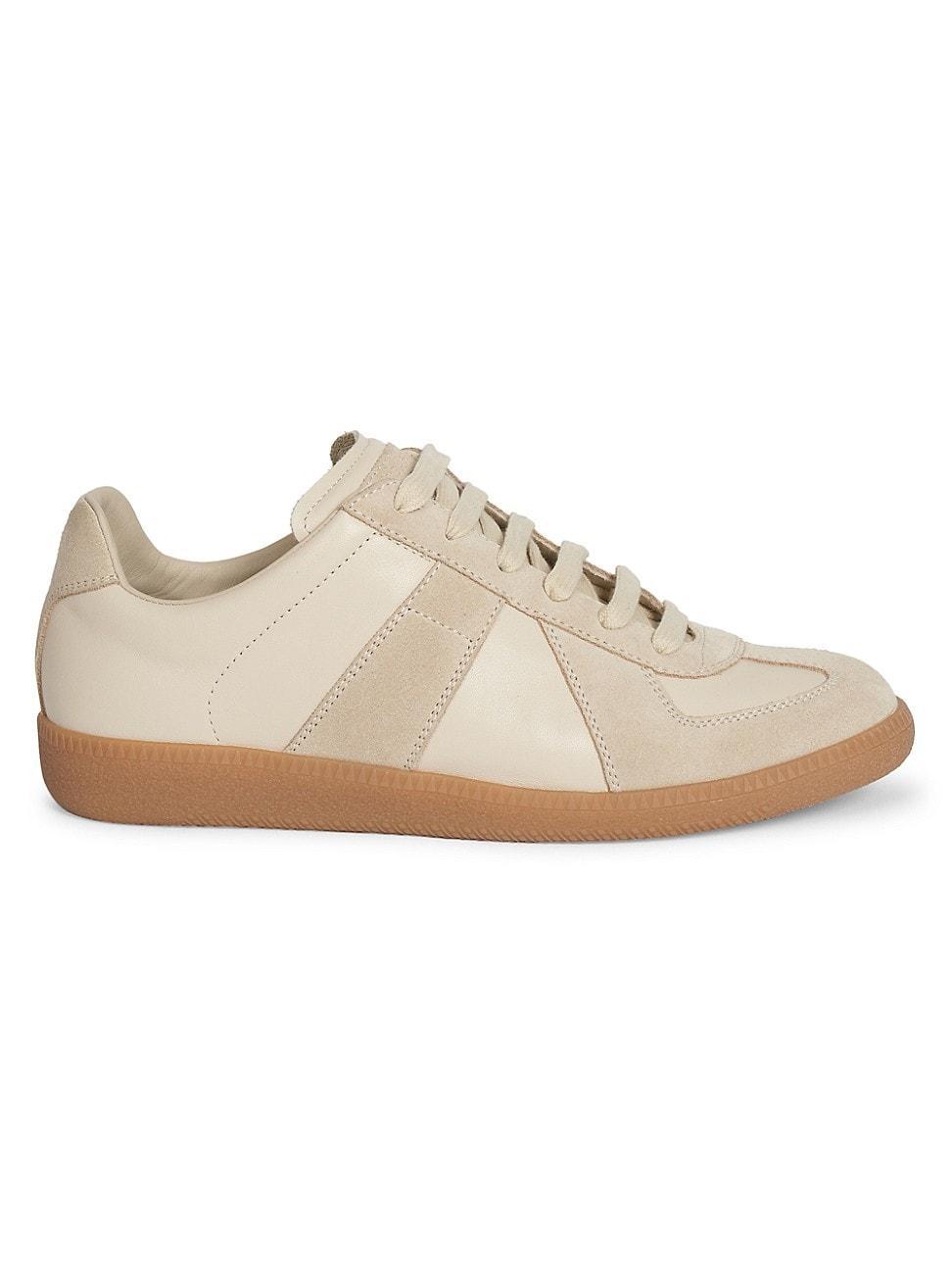 Replica Leather & Suede Sneakers Product Image