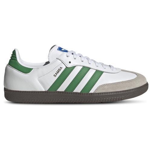 adidas Originals Mens Samba - Shoes Green/Cloud White Product Image