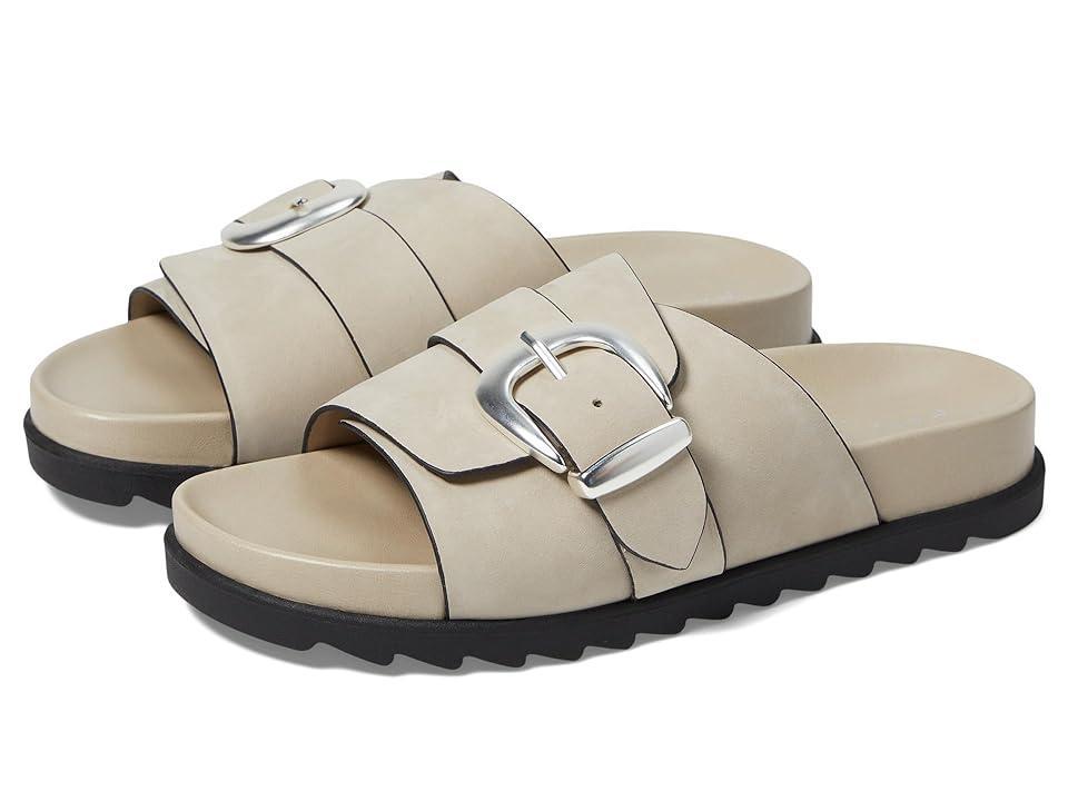Leather Buckle Easy Slide Sandals Product Image