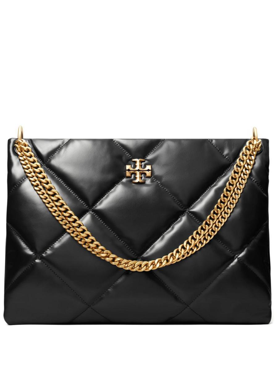 Kira Diamond-quilted Shoulder Bag In Black Product Image