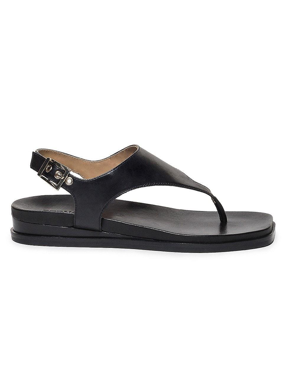 Womens Concord Leather Wedge Sandals Product Image