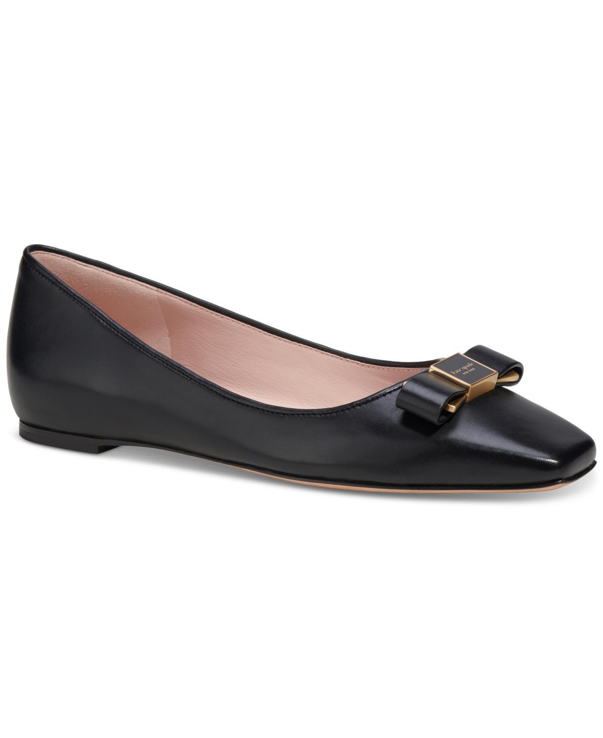 kate spade new york Womens Bowdie Slip On Pointed Toe Ballet Flats Product Image