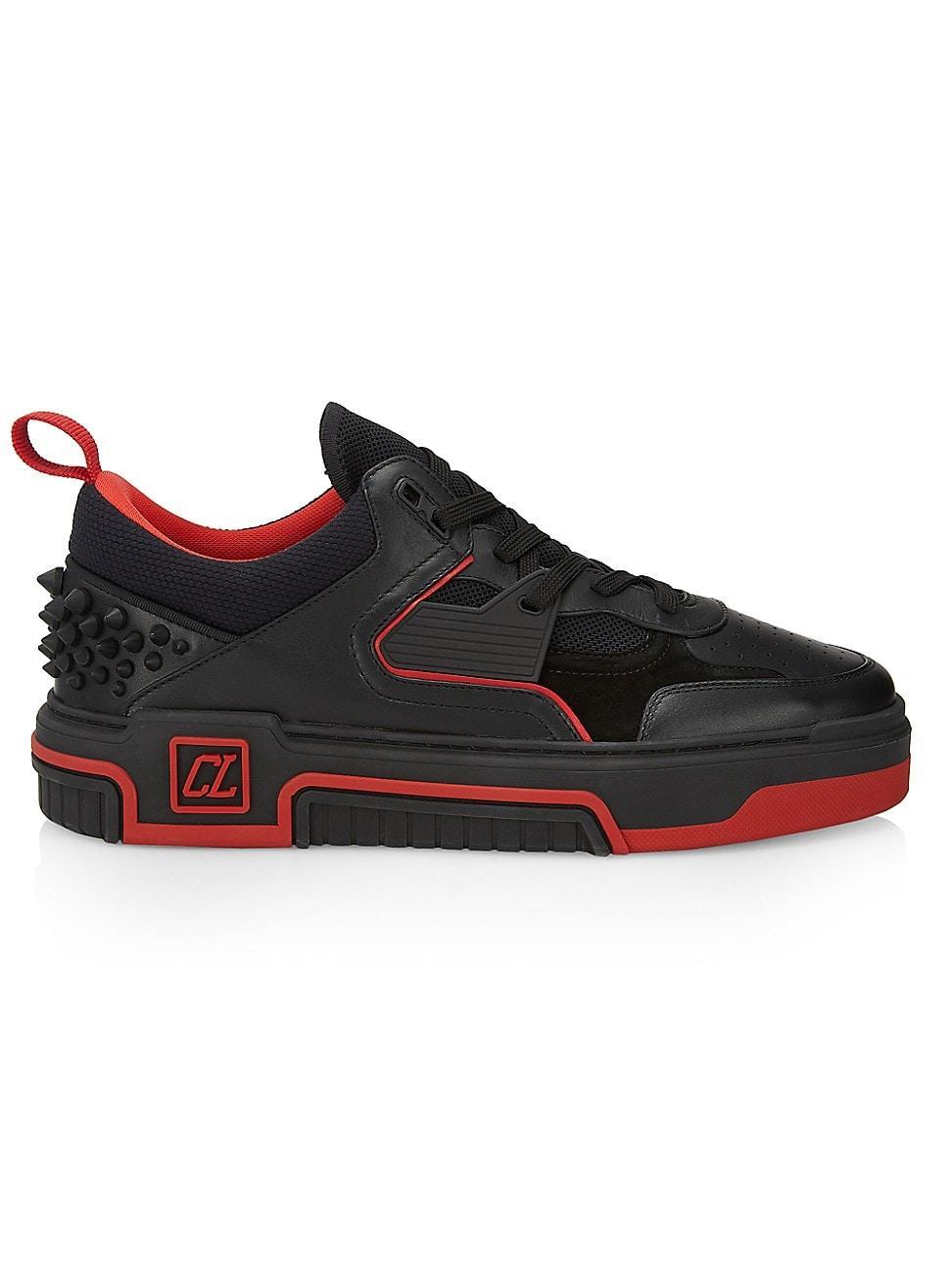 Mens Astroloubi Mesh-Paneled Leather & Suede Sneakers Product Image