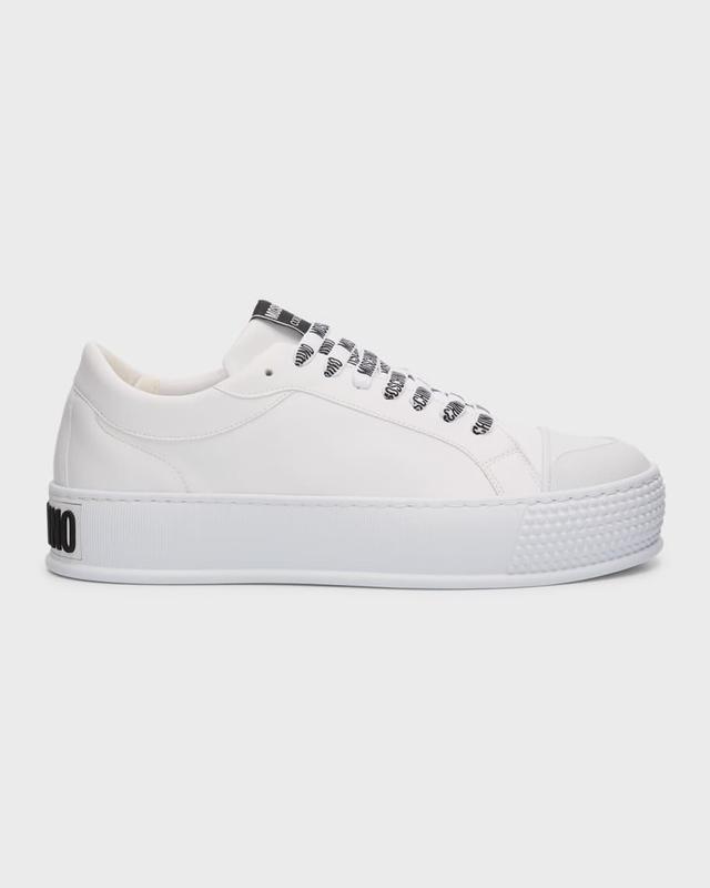 Men's Leather Low-Top Sneakers Product Image