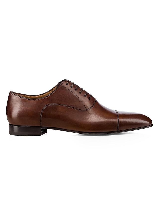 Mens Cap-Toe Leather Oxfords Product Image