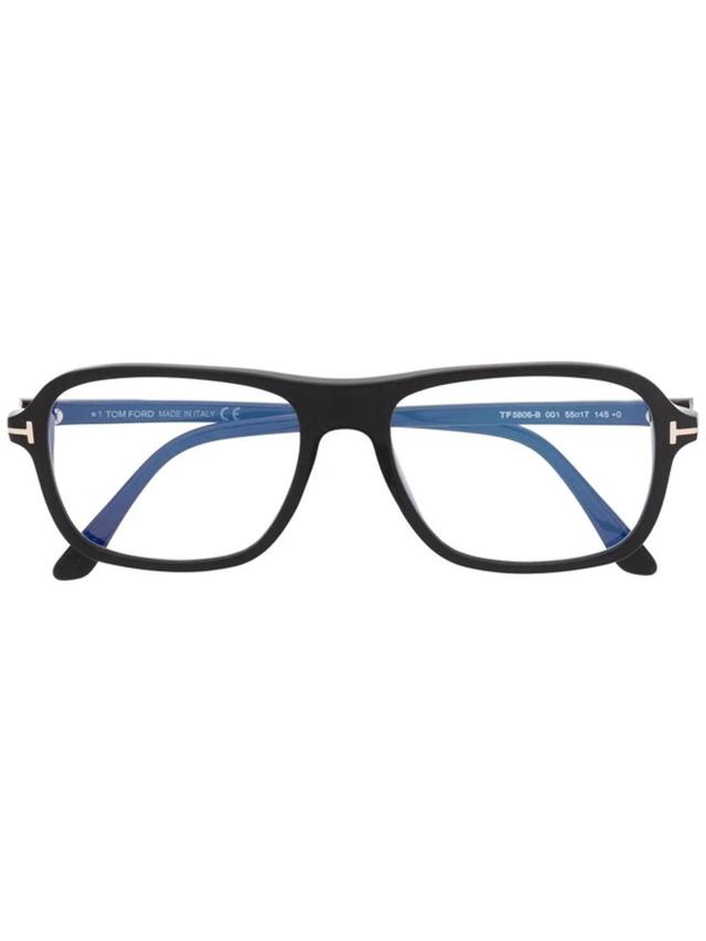 Ft5806b Rectangular Glasses In Black Product Image