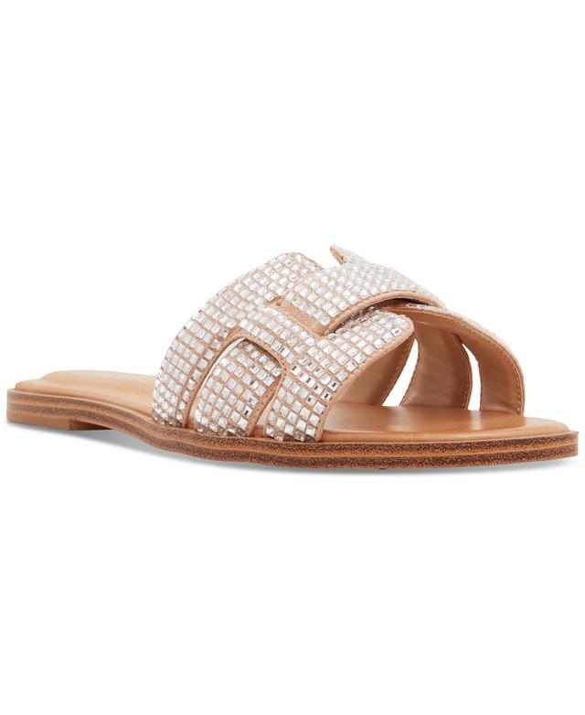 Aldo Womens Elenaa Studded Flat Slide Sandals Product Image